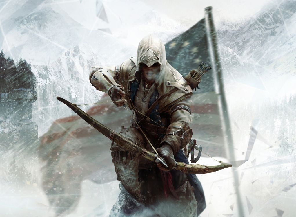 Assassins Creed III, Connor Kenway, Haytham Kenway, Asesino, Viking. Wallpaper in 4300x3156 Resolution
