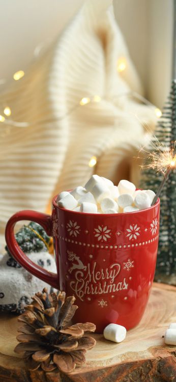 Arbre de Noël, Noyé, Chocolat Chaud, Crème Glacée, Chocolat. Wallpaper in 1420x3073 Resolution