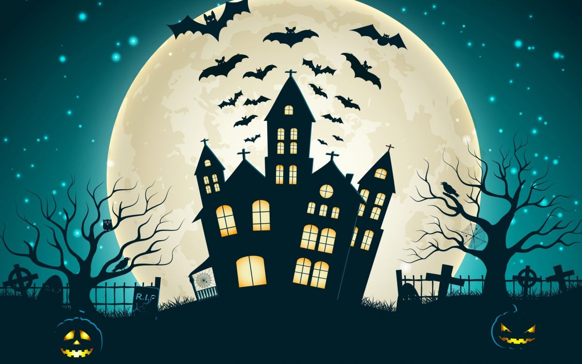 Illustration, Maison Hantée, Graphisme, Art, Personnage de Fiction. Wallpaper in 2560x1600 Resolution