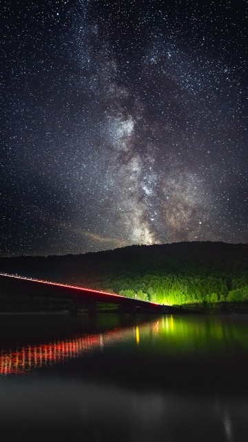 Image milky way, star, galaxy, astronomy, green