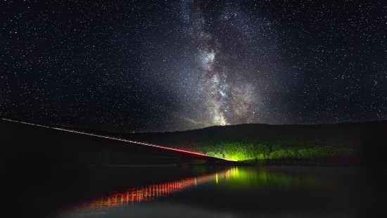 Image milky way, star, galaxy, astronomy, green