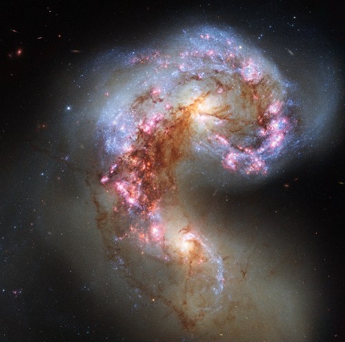 Image Antennae Galaxies, galaxy, astronomy, hubble space telescope, star