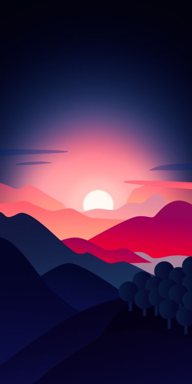 Ambiente, Ecorregión, Afterglow, Montaña, Naturaleza. Wallpaper in 2750x5500 Resolution