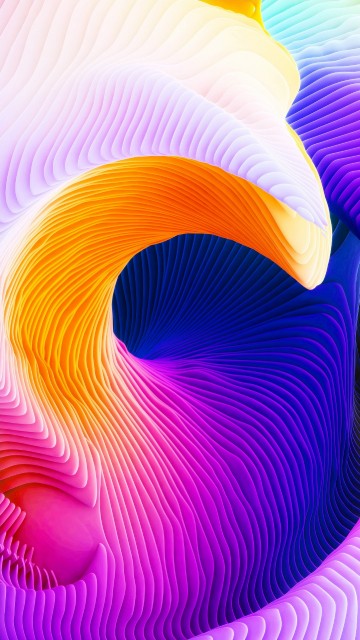 Image purple and yellow spiral illustration