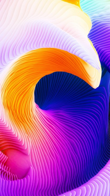 Image purple and yellow spiral illustration