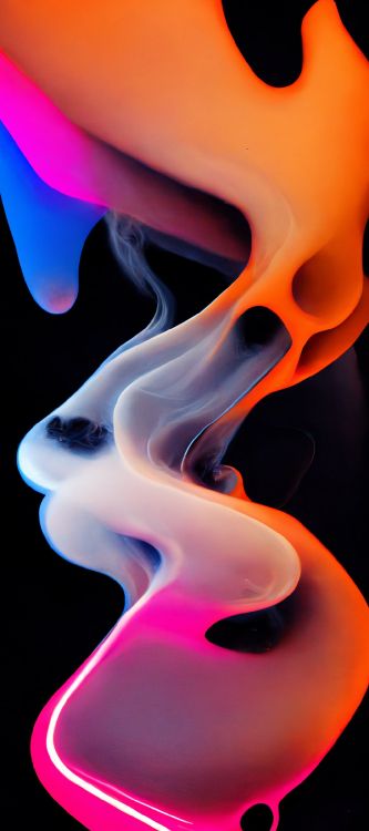 Orange, Lumière, Art, Propriété Des Matériaux, Gaz. Wallpaper in 1024x2304 Resolution