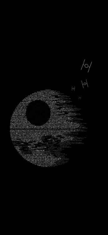 Étoile de la Mort Ascii, Ascii, Étoile De La Mort, Automobile Pneu, Asphalt. Wallpaper in 1080x2340 Resolution