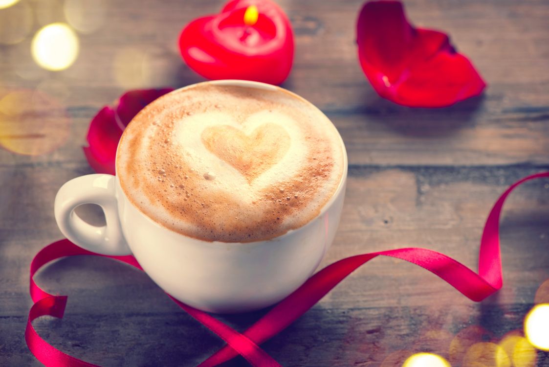 Cappuccino, Latte, Tasse à Café, Caff Macchiato, le Jour de Valentines. Wallpaper in 5520x3684 Resolution