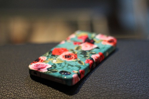 Image green and pink iphone case