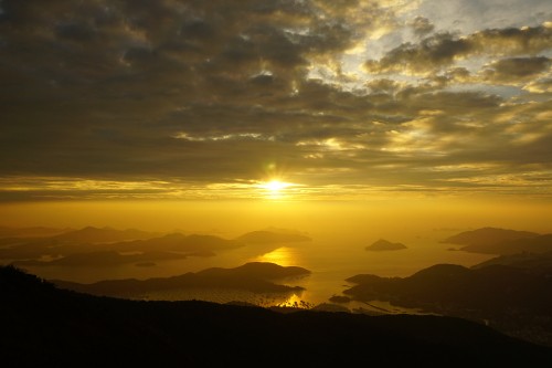 Image Hong Kong, cloud, horizon, sunrise, sunset