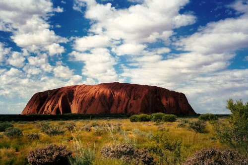 Image brown mountain under blue sky during daytime