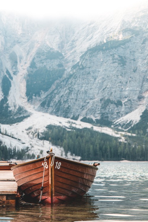 Image water transportation, boat, fjord, mountain, lake