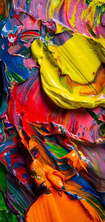 Kunst, Textil, Orange, Magenta, Muster. Wallpaper in 1420x3000 Resolution