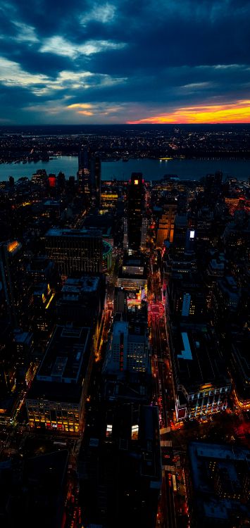Empire State Building, Chrysler Building, Gebäude, Wolkenkratzer, Top of The Rock. Wallpaper in 1420x3000 Resolution