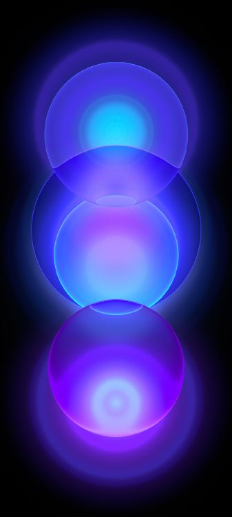 Xiaomi, Xiaomi HyperOS, Azul, Morado, Llamarada de la Lente. Wallpaper in 1080x2400 Resolution