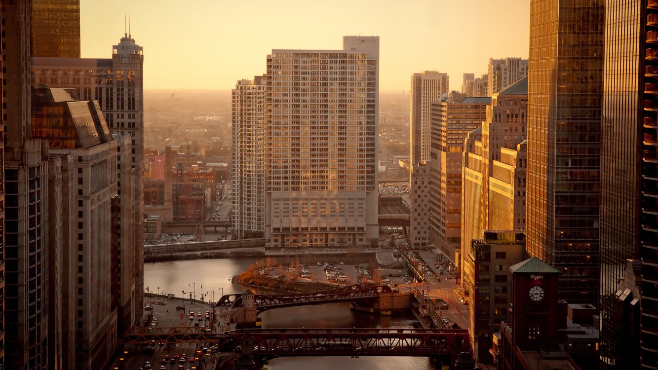 Immeubles de Grande Hauteur Près D'un Plan D'eau Pendant la Journée. Wallpaper in 2560x1440 Resolution