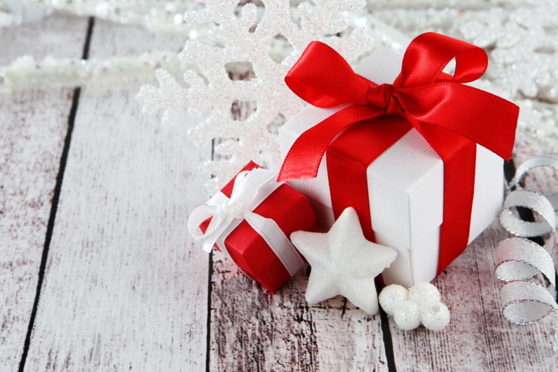 Le Jour De Noël, Red, Ruban, Présent, Emballage Cadeau. Wallpaper in 6496x4331 Resolution
