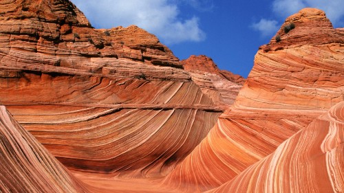 Image brown rock formation under blue sky during daytime