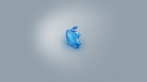 Wallpaper Apple, Logo, Graphics, Apples, Blue, Background - Download Free  Image