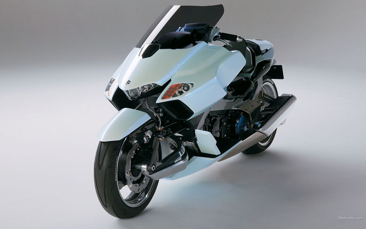 White and Black Sports Bike. Wallpaper in 1920x1200 Resolution