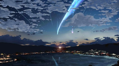 Image Your Name, Mitsuha Miyamizu, Taki Tachibana, anime, atmosphere