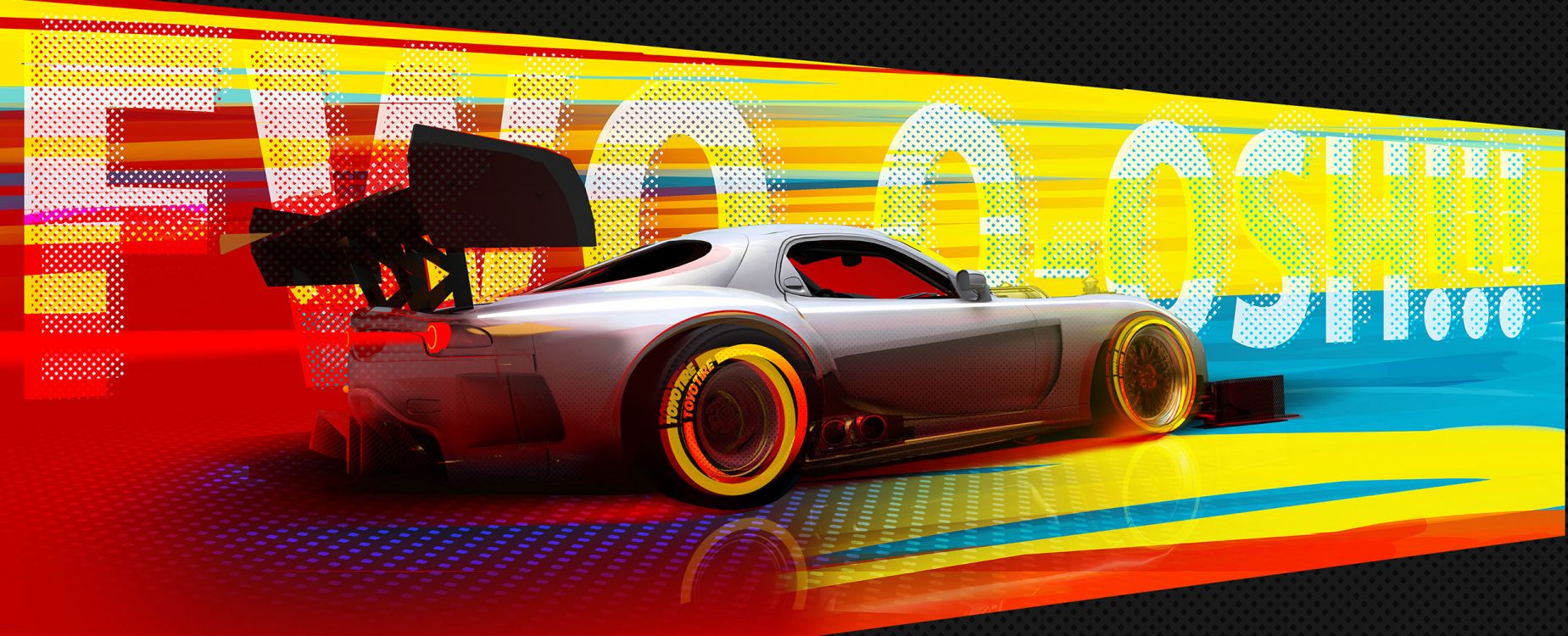 Rennwagen, Car, Mazda RX-7, Mazda RX-Vision, Mazda Motor Corporation. Wallpaper in 2500x1014 Resolution