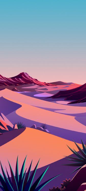 Ios, Manzana, IOS 14, Paisaje Natural, Pendiente. Wallpaper in 1080x2400 Resolution