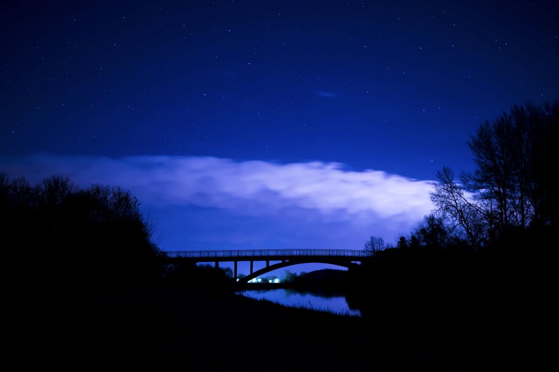 Blue, Nuit, Nature, Eau, Lumière. Wallpaper in 5095x3391 Resolution