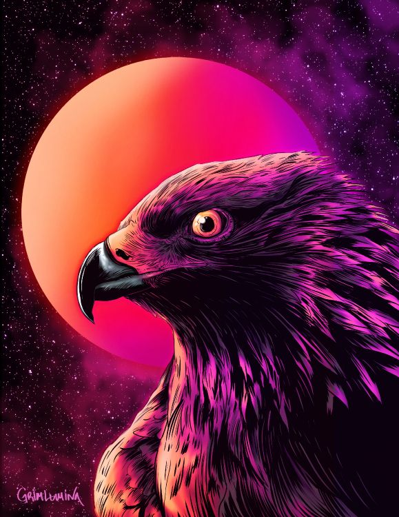 Pintura de Pájaro Morado y Amarillo. Wallpaper in 2550x3300 Resolution