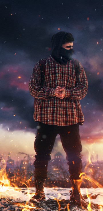 Image wisgoon - social network, human, tartan, standing, People in nature