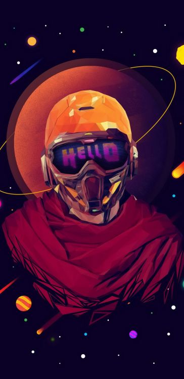 Señor de Las Estrellas 8k, Star-Lord, Arte, Superhéroe, el Arte Abstracto. Wallpaper in 1080x2220 Resolution