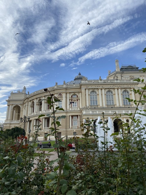 Image odessa opera, window, cloud, architecture, building