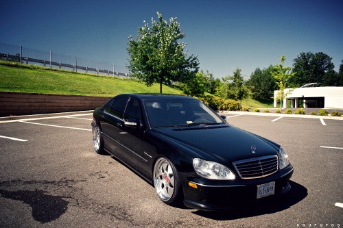 Image black mercedes benz sedan on road during daytime