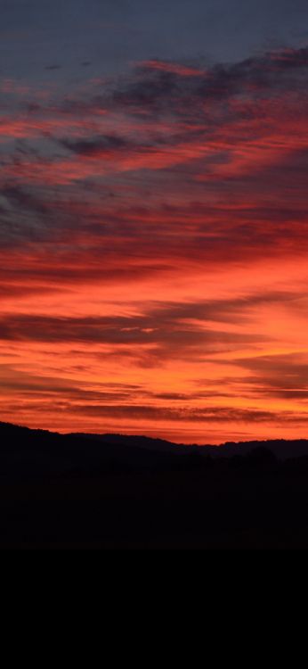 Cloud, Atmosphäre, Ökoregion, Afterglow, Orange. Wallpaper in 1080x2340 Resolution