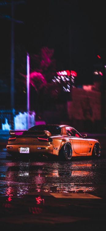 Mazda RX-7, Mazda Motor Corporation, Car, Sportwagen, Jdm Car. Wallpaper in 1080x2340 Resolution