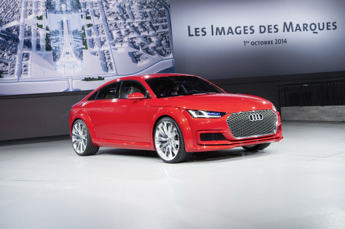 Rojo Audi a 4 Cupé. Wallpaper in 1920x1277 Resolution