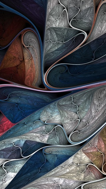 Image fractal, fractal art, abstract art, brown, art paint