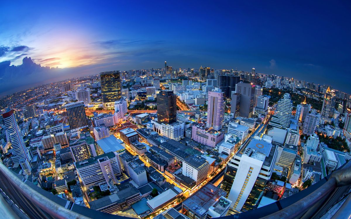 Skyline Der Stadt Bei Nacht Night. Wallpaper in 2560x1600 Resolution