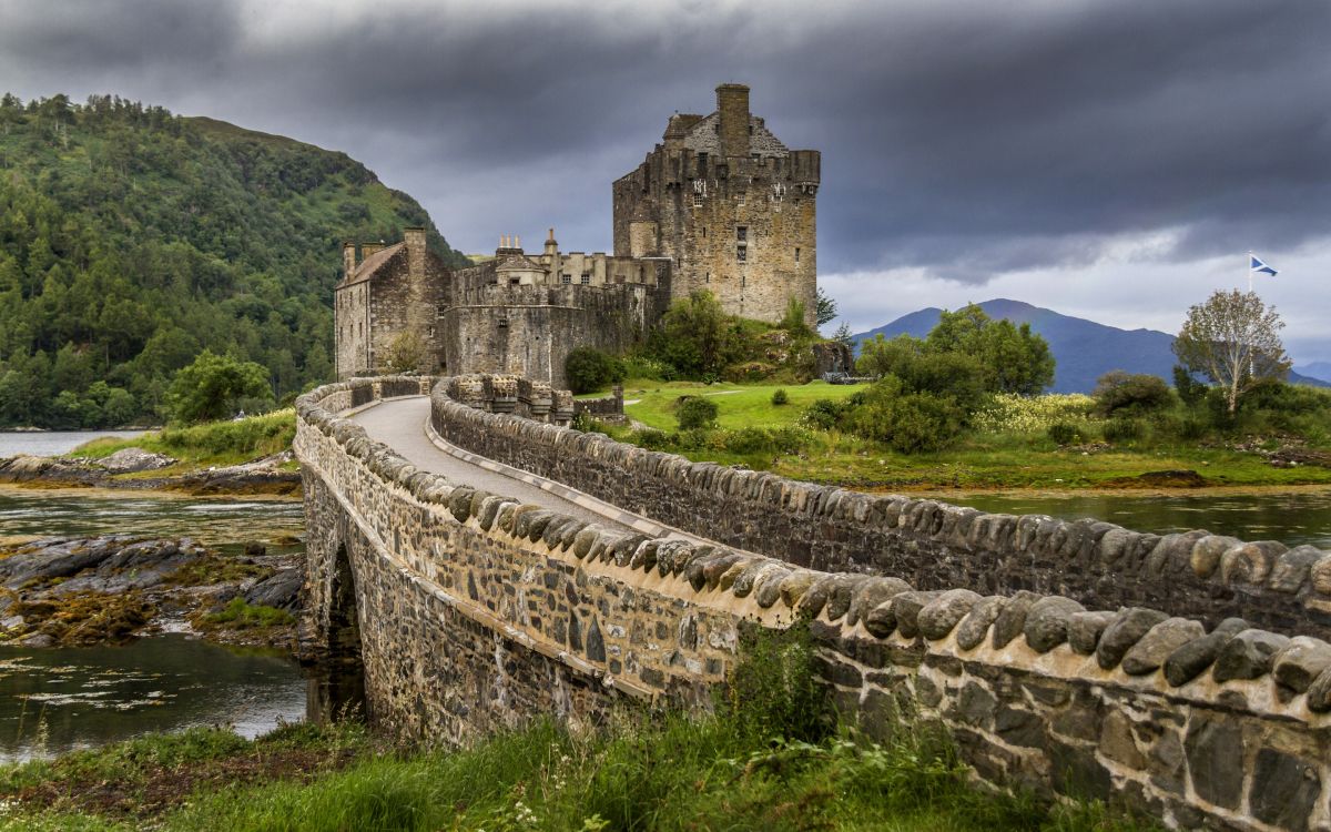 Le Château D'Eilean Donan, Château, Loch Duich, Ruines, Fortification. Wallpaper in 2880x1800 Resolution
