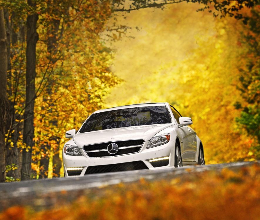 White Mercedes Benz c Class on Road During Daytime. Wallpaper in 1920x1627 Resolution