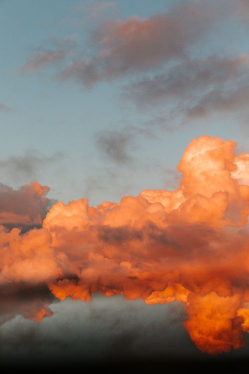 Cloud, Afterglow, Cumulus, Tageszeit, Orange. Wallpaper in 4480x6720 Resolution